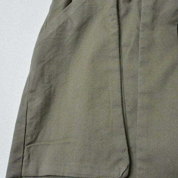 H&M Size 2 Womens Brown High‎ Waist PAPER BAG Knee Length Sash TIE Waist SKIRT - Picture 8 of 10